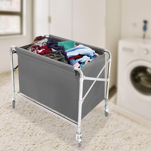 LAUNDRY CART DOUBLE POLE | Metal Products,Laundry cart | | P.F.S.