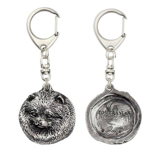 Porte-clés Saluki Art-Dog en argent pour amoureux de chiens