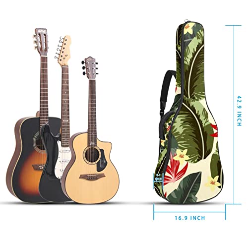 Housse imperméable pour guitare acoustique avec double bandoulière et poche Motif forêt tropicale, Multicolore 02, 42… - Les Beatles, Paul McCartney, John Lennon, RIngo Starr, George Harrison Housse imperméable pour guitare acoustique avec double bandoulière et poche Motif forêt tropicale, Multicolore 02, 42… – Image 6