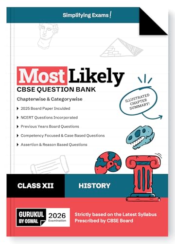 Gurukul By Oswal History Most Likely CBSE Question Bank for Class...