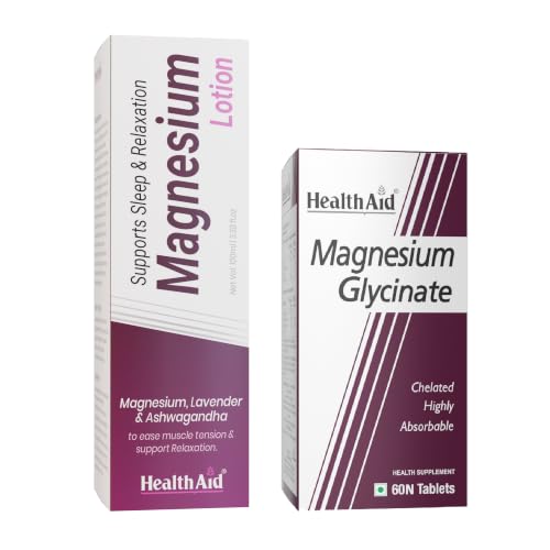 Image of HealthAid Magnesium Glycinate & Magnesium 10% - 100ml Sleep Lotion