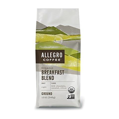 Allegro Coffee Organic Breakfast Blend Ground Coffee, 12 oz Cover