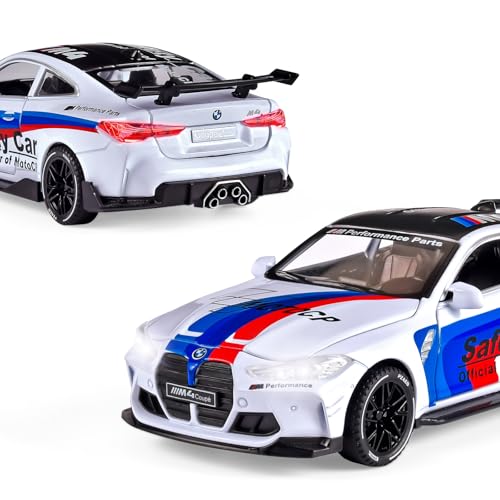 Auto a Escala 1:32 Diecast con Sonido y Luz Blanco miniatura 6