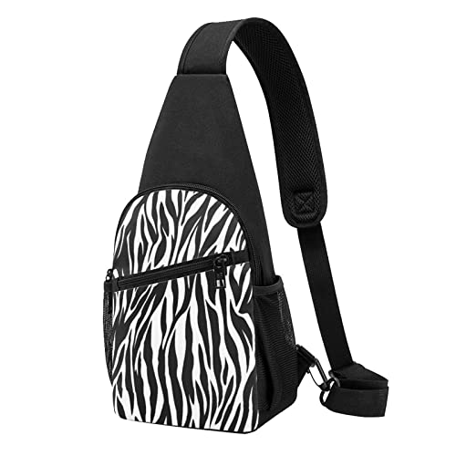 Sac à dos à bandoulière imprimé zèbre pour ranger vos affaires sans vous encombrer