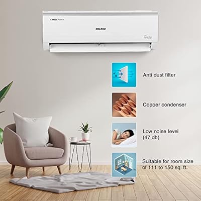 Voltas 1.5 Ton 5 Star, 4-in-1 Adjustable Mode, Anti-dust Filter, Inverter Split AC(Copper, 2023 Model,185V Vectra Elite, White - Image 3