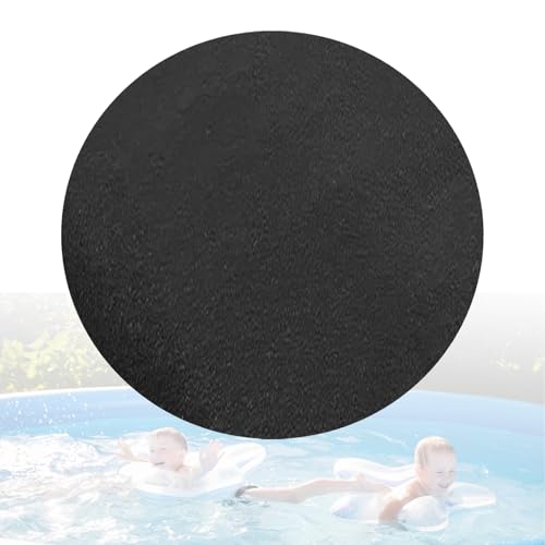 Kamanan Base antideslizante impermeable para piscina de 365 cm de diámetro, base antideslizante redonda, alfombra de suelo plegable para exterior, interior, spa o piscina