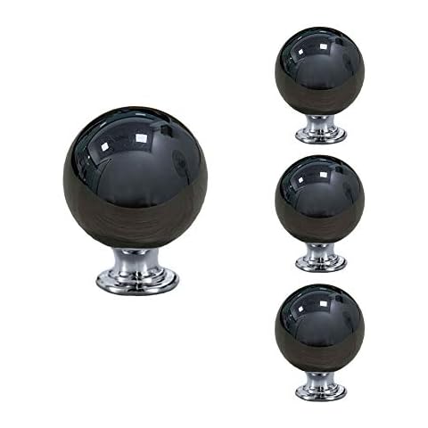 4 Pack of Black Drawer Knobs Round Ceramic Pull Handle Cabinet Door Knobs Vintage Chic Furniture Cupboard Wardrobe Drawer Pull Handle Hardware Decor for Home Kitchen Bathroom Bedroom 28mm ( Black) Cover