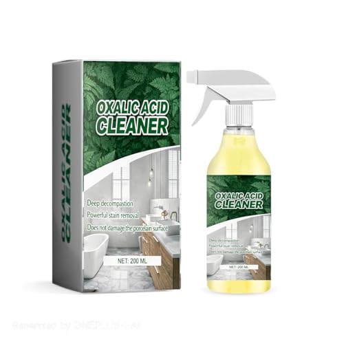 Powerful Oxalic Stain Remover, Multi Purpose Oxalic Cleaner, Multi-Purpose Spray for Stain Removing and Bathroom Cleaner, Household Surface Cleaning, Each 200ml (1) (3)
