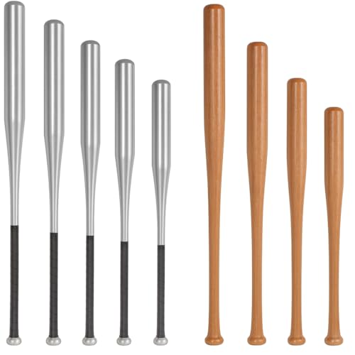 Baseballschläger aus Alu & Holz in 8 Längen & 2 Material von 54-86cm zum...