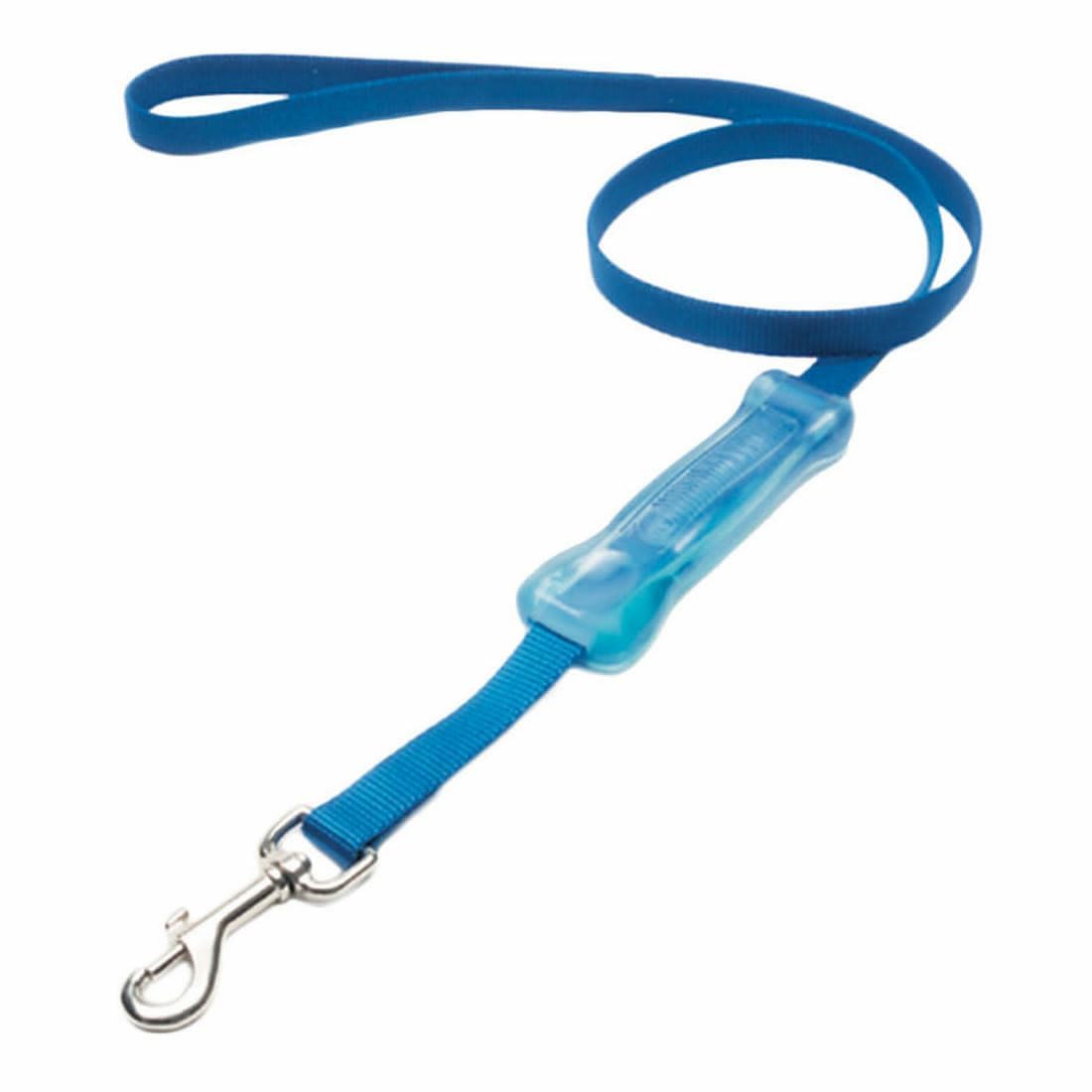 Coastal Pet Insta-Grip Control Handle Dog Leash - Adjustable Traffic Dog Leash for Training - Stylish Nylon Pet Supplies - Blue, 1" x 6'