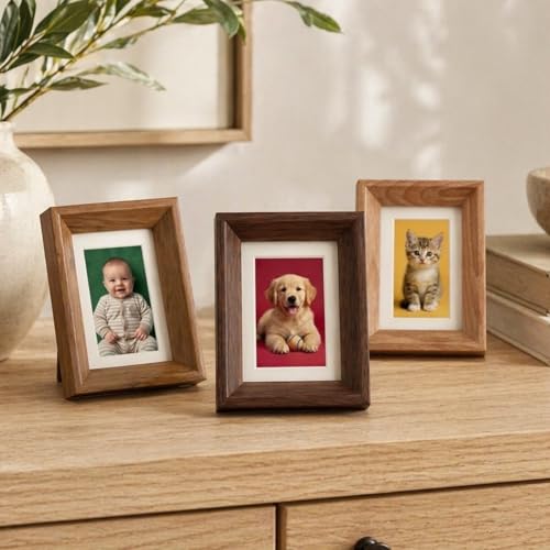 2x3 inch MDF Picture Frame,Small Wallet Size Picture...