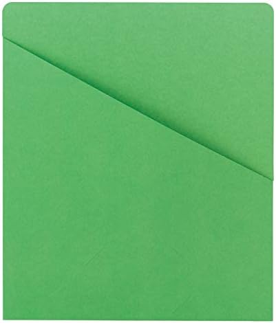 Smead Slash Jacket, Letter Size, Green, 25 per Pack (75432)
