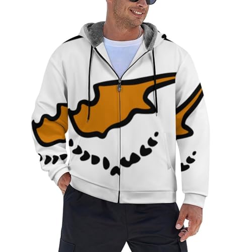 Homme veste d'hiver thermique manteau chaud polaire sweat jacket à capuche