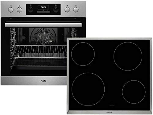 AEG EEB351-1 Set Einbauherd EEB331010M + Glaskeramikkochfeld HE604000XB