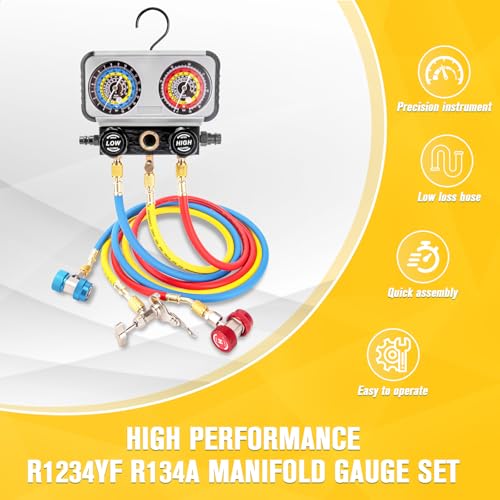 Set de Manómetros para AC R1234yf R134a - Manifold miniatura 3