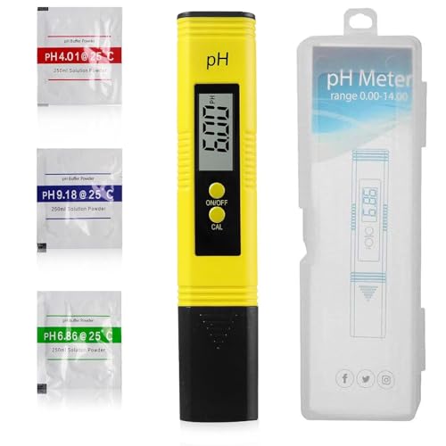 PH Meter, Digital High Accuracy Water Quality PH Meter with 