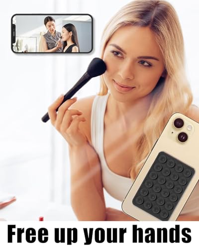 Image of 6 PCS Suction Phone Case, Phone Suction Sticker, Silicone Suction Phone Case for Hands-Free Mobile Accessory Holder Grip (6 Colors)