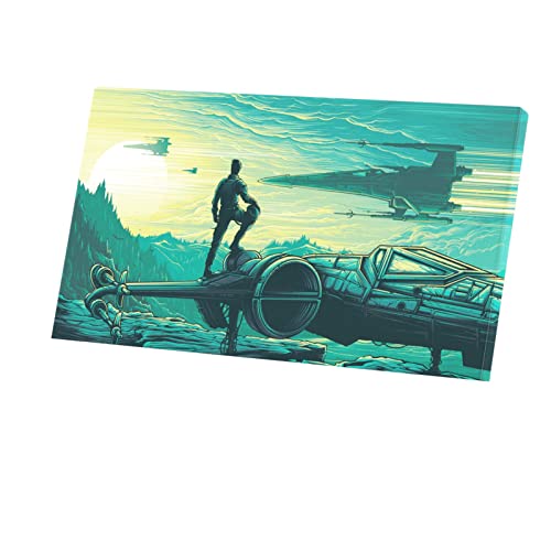 Tableau Starfighter La Resistance Toile Imprimée Décorative 60x107cm