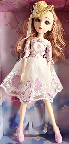Image of DSR BJD Dolls 50CM Smart Doll 20Inch 18 Doll Toys with Full Set Clothes Shoes Wig Makeup & with Music Gift for Girls Best Gift All Festival (50CM) (Light -Purple)