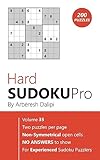 Hard Sudoku Pro: Book for Experienced Puzzlers (200 puzzles) Vol. 35