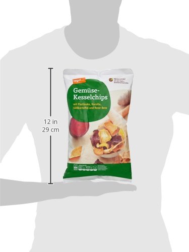 tegut... Gemüsechips-Kesselchips mit Pastinake, Karotte, Süßkatoffel und roter Bete, 1 x 100 g