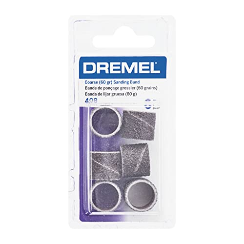 Image of Dremel 408 1 /2-Inch Sander Bands, Coarse, Rotary Tool Accessory, (Pack of 12)