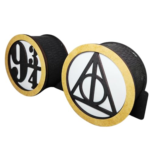 Kit 2 Luminária Geek Harry Potter- Insígnia da Morte - Plataforma...