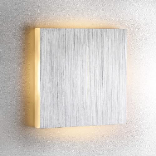 lambado® Treppenlicht mit Bewegungsmelder in Aluminium gebürstet - LED Stufenbeleuchtung mit 1,5W 230V für Ambiente & Sicherheit im Dunkeln