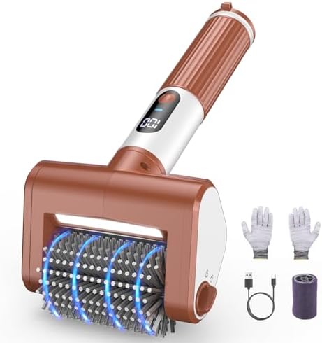 Electric Grill Brush with LED Light, Cordless Rechargeable BBQ Cleaner, Waterproof for Outdoor Barbecue Grates image 2