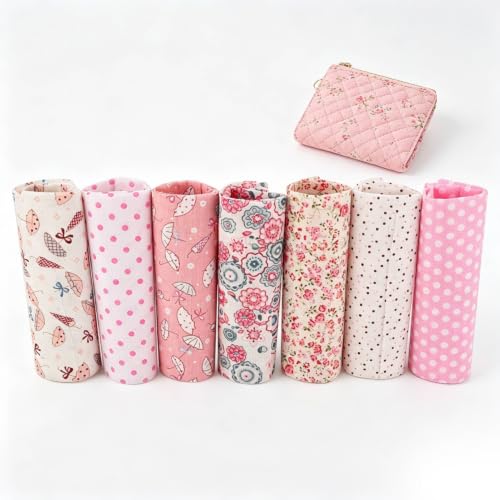 50 X 50 Cm Patchwork Cotone Tessuto, 7pz Serie...