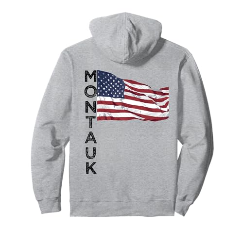 Grande souvenir estivo di montauk new york the end long island felpa con cappuccio