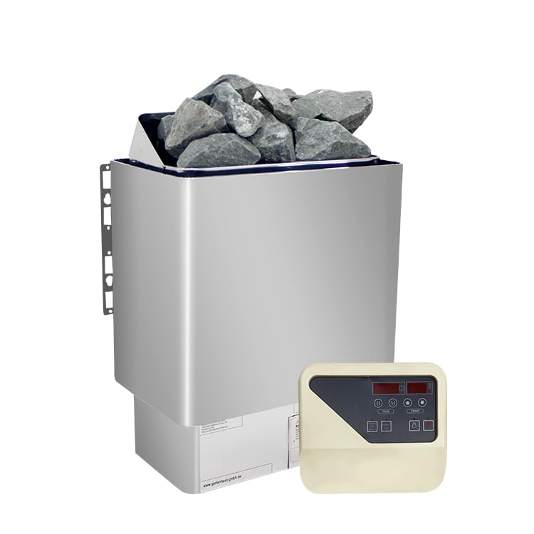 Stufa Sauna Thermolux 4,5KW Senza Pietre - Controllo Touch Digitale, 380V, Per Saune 3-8 M³, Colore Gunmetal - Foto 13