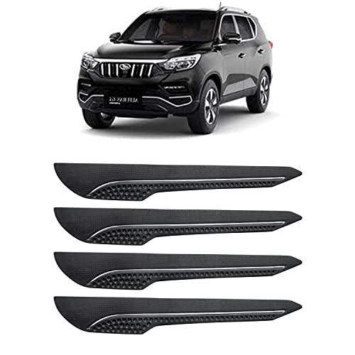 Image of AOSIS-Car Bumper Protector /Bumper Guard for Mahindra Alturas with Single Chrome Stripe (4-Pcs)