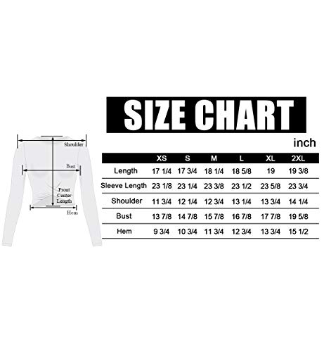 ODODOS Women's Crop Top Front Wrap See Through Cover Long Sleeve Top, Charcoal, Small