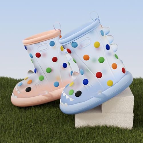 Boys Girls Rain Boots Toddler Rain shoes Waterproof Shoes for Kids (1-13 Years)3