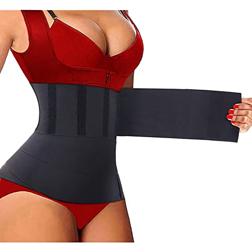 Waist Trainer for Women Snatch Me Up Bandage Tummy Wrap Invisible Plus Size Trimmer Belt Sweat Body Shaper Snatcher 13.1ft