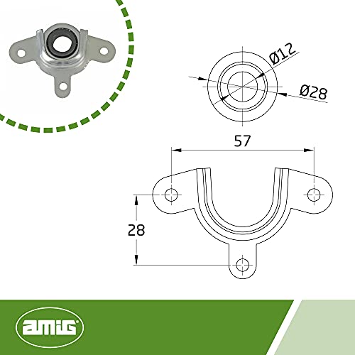 Amig - Zinc Steel Bracket and Bearing for Roller Shutters, Multicoloured - Image 3