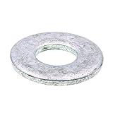 Prime-Line 9080084 Flat Washers, USS, 3/8 In. X 1 In. OD, Hot Dip Galvanized Steel (100 Pack)