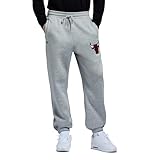 Game 7 x NBA Officially Licensed Men's Casual Jogger Fleece Sweatpants with Pockets, Chicago Bulls, L, Heather Grey