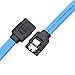 JETEHO 15.7 Inch SATA III 6.0 Gbps Cable with Locking Latch (10 Pack),Blue
