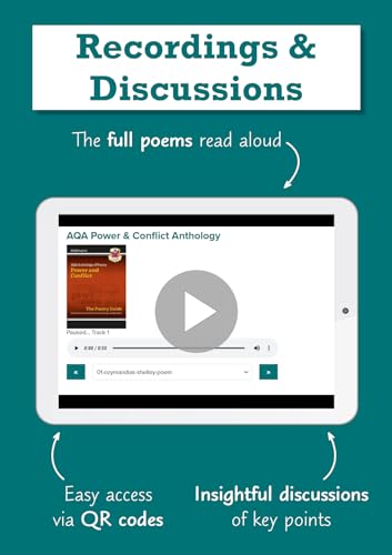 New GCSE English AQA Poetry Guide - Power & Conflict Anthology inc. Online Edition, Audio & Quizzes