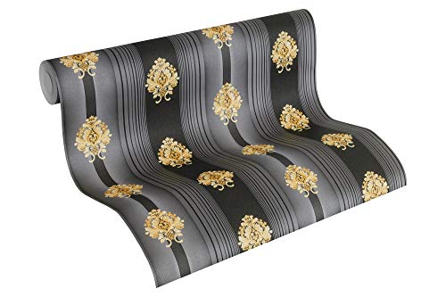 Buy 1 get 1 A.S. Creation 330846 Hermitage 10 Line Pattern Paper Wallpaper, Multi-Colour