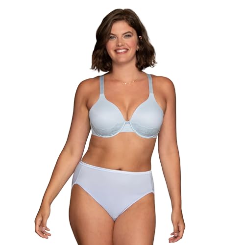 Image of Vanity Fair Women's Full Figure Beauty Back Smoothing Bra with Lace, 4-Way Stretch Fabric, Lightly Lined Cups up to DD