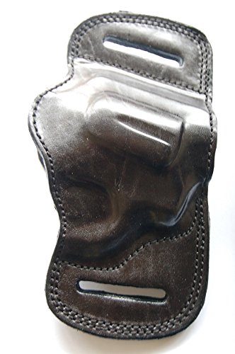 Cal38T856 Handcrafted Leather Belt Slide Holster for Taurus 856 38 Special (Black)