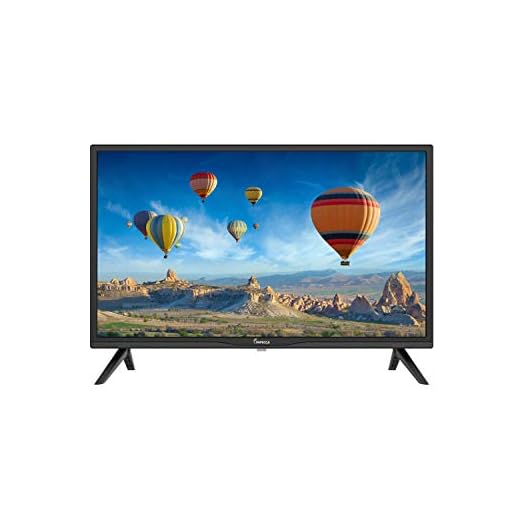 Impecca 24 Inch LED HD TV Monitor TL2400H Energy Star Slim Design 720p, Built-in Speakers with Multiple Imputes HDMI, USB Ports, and Remote, Wall Mountable