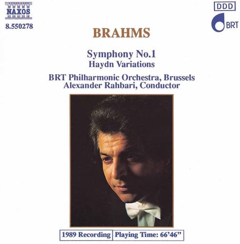 Symphony No. 1/Haydn Variation [Audio CD] J. Brahms; Brahms and Alexander Rahbari