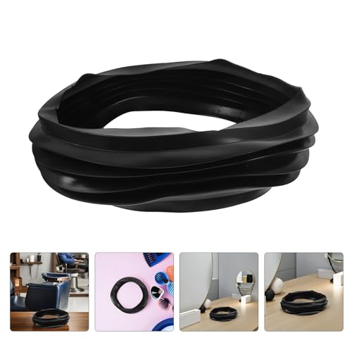 Lavacabezas peluquería goma negra anillos de cama de champú para barberías 8