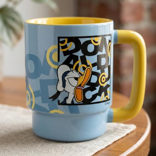 Image of Clay Craft - Official Donald Duck Print, Fine Ceramic Coffee Mug, 500 Ml | Cartoon Character Gift Mug for Kids & Adults | Microwave & Dishwasher Safe | Disney Licensed