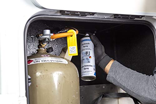 WEICON Lecksuch-Spray 400 ml, Leckfinder, Lecksucher, Auffinden von Undichtigkeiten an Gasleitungen & Druckleitungen für technische Gase und gasförmige Medien