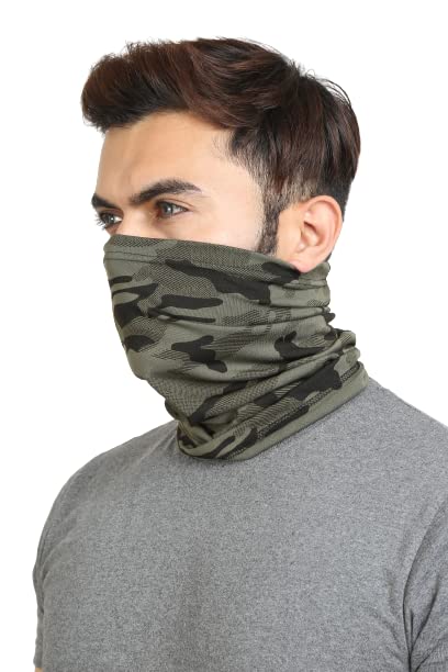 Camo Neck Gaiter Bandana Mask, Seamless Face Mask Balaclava Sport Headband Bandanas for Men & Women-image-15